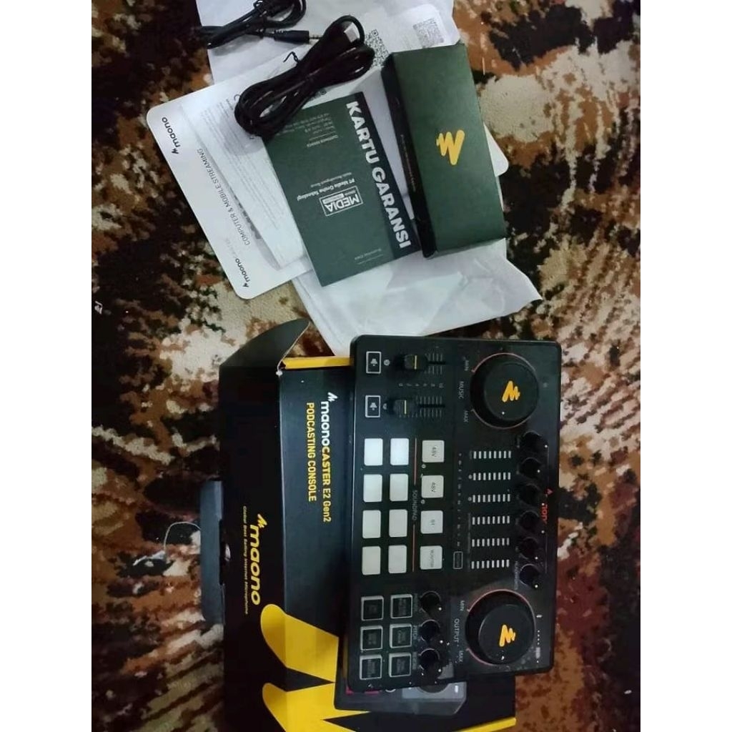 soundcard maono e2 gen2 lengkap