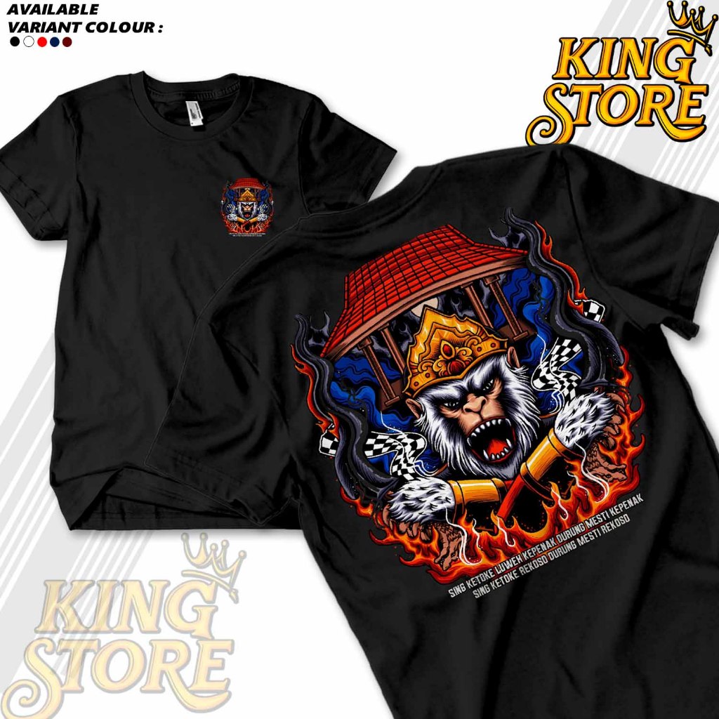 Santrinesia Kaos Sawang Sinawang Culture Jawa Hanoman - KAOS JAWA -  Sablon A4 BISA COD