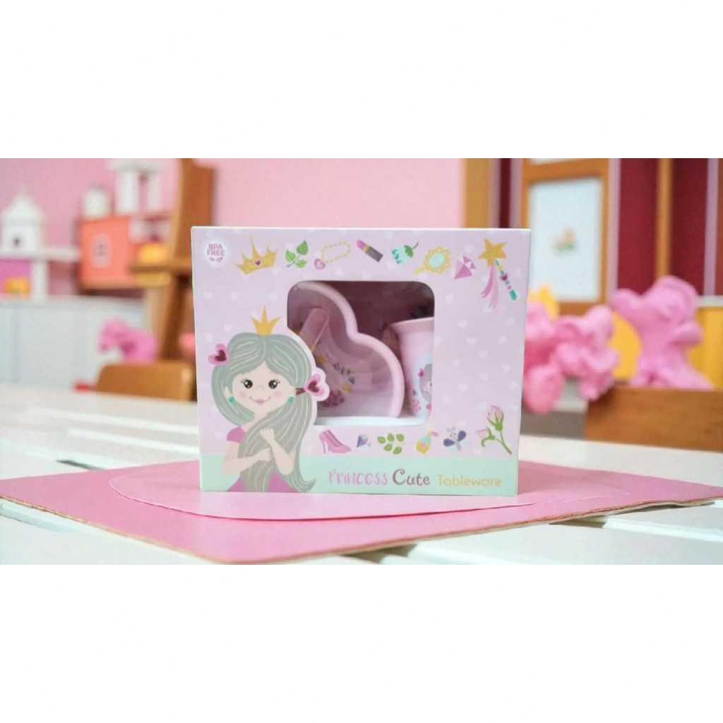 TECHNOPLAST Alat Makan / Tableware Set Princess Cute TW501
