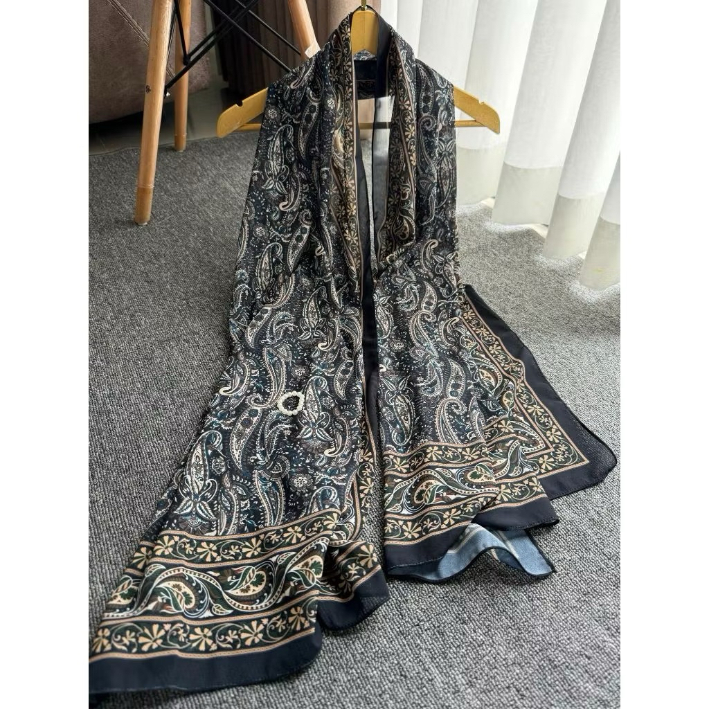 Hijab Pashmina Turkey Cashmere Hijab Motif Turkey