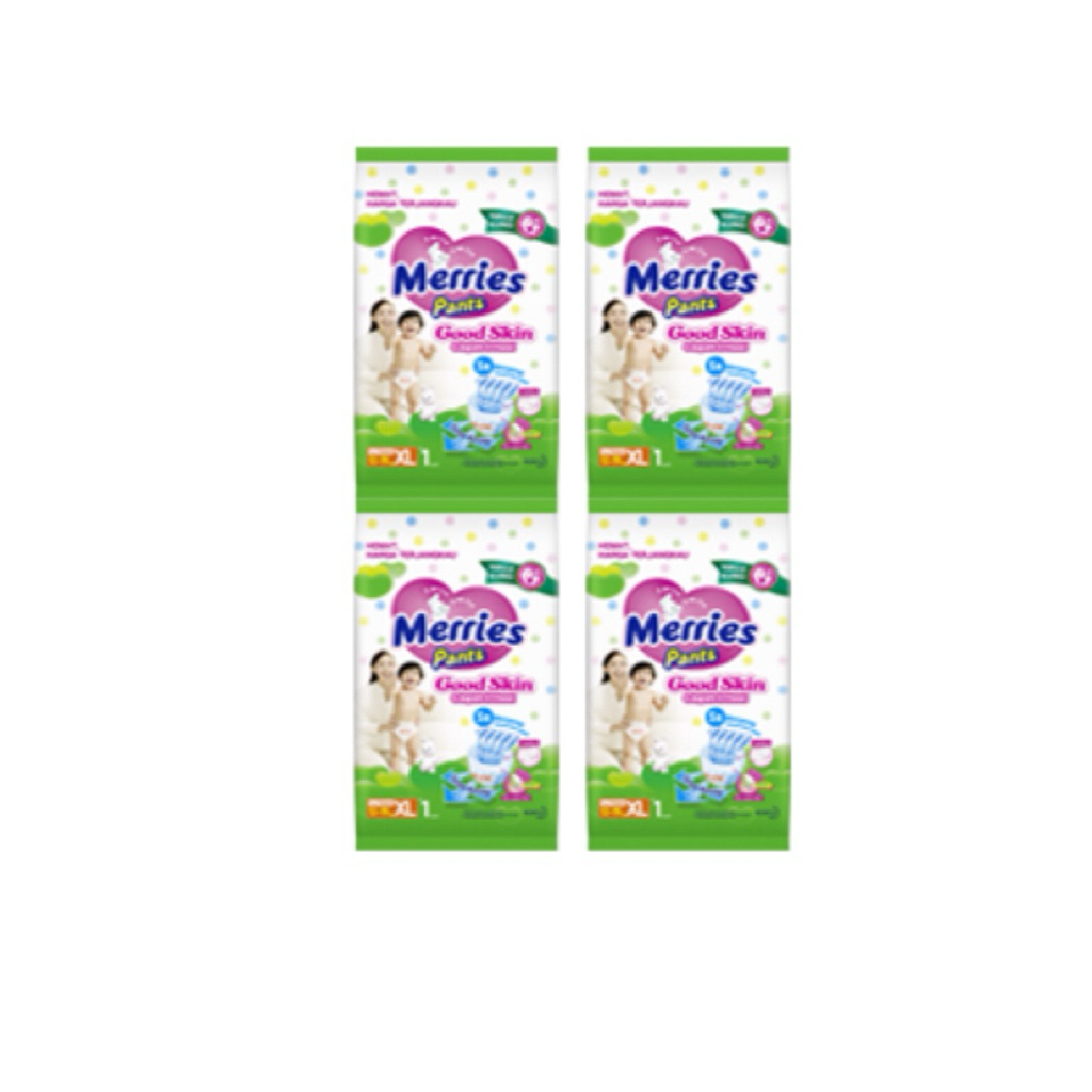 Merries Pants Good Skin XL Renceng 1pcs x 6 – Popok Sekali Pakai Bayi