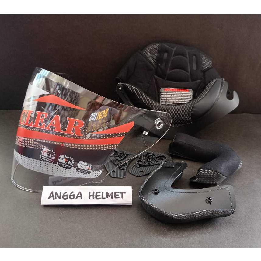 KACA HELM FLAT KYT GALAXY + BUSA HELM KYT GALAXY SLIDE