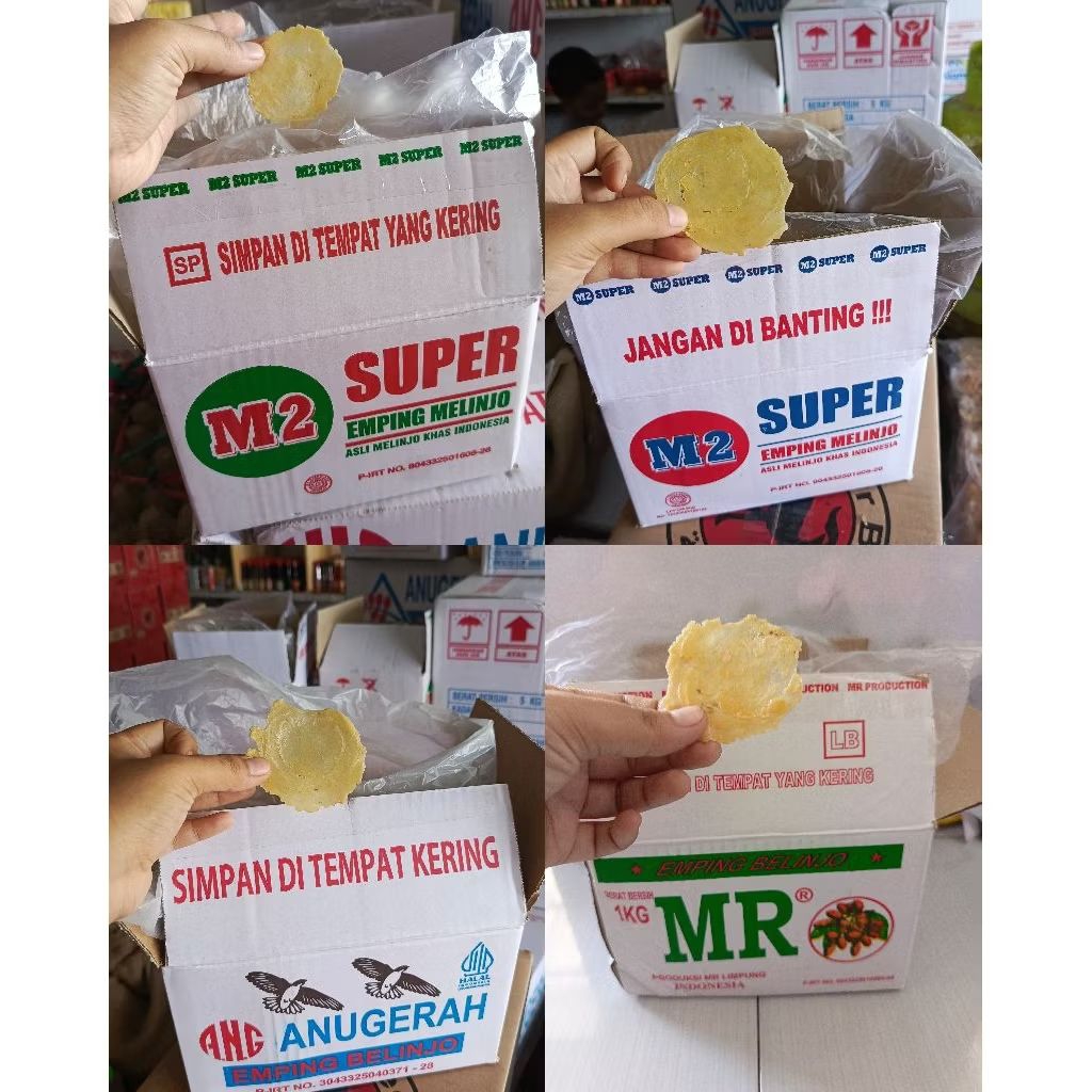 Emping Belinjo Kemasan Dus 1kg