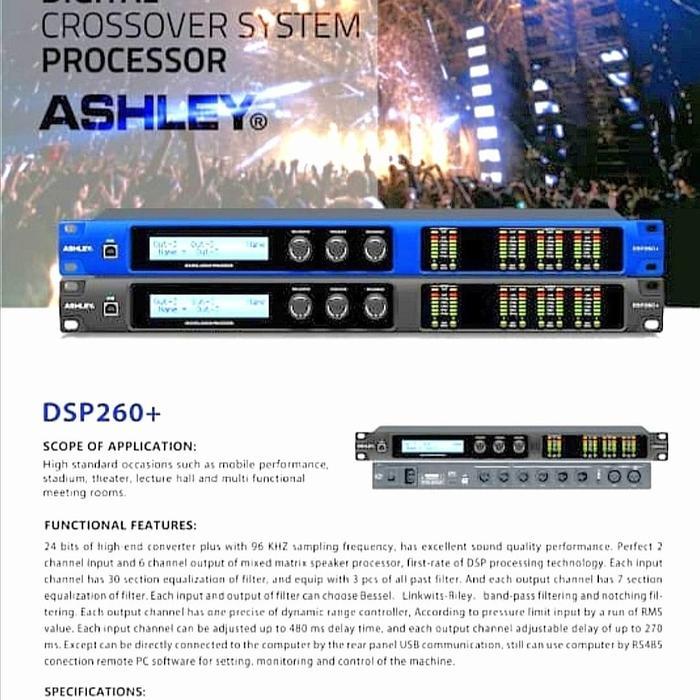 Speaker Management Ashley DSP 260 + Management Ashley DSP 260+ Original | LAPAK ELEKTRONIK