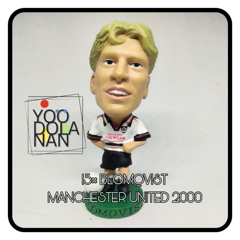 15# BLOMQVIST - MANCHESTER UNITED 2000 CORINTHIAN PROSTARS FIGURE PEMAIN BOLA