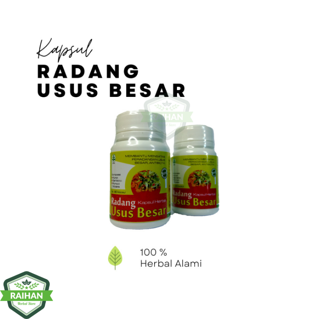 Obat herbal khasiat ampuh mengobati radang usus dengan kapsul radang usus besar alami berkualitas