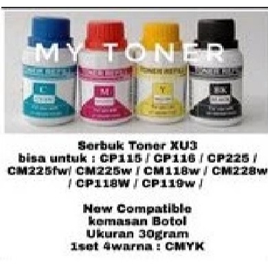 1 Set Bubuk Toner cm115fw cp115 cp225fw cm225fw cp116 cp118 225