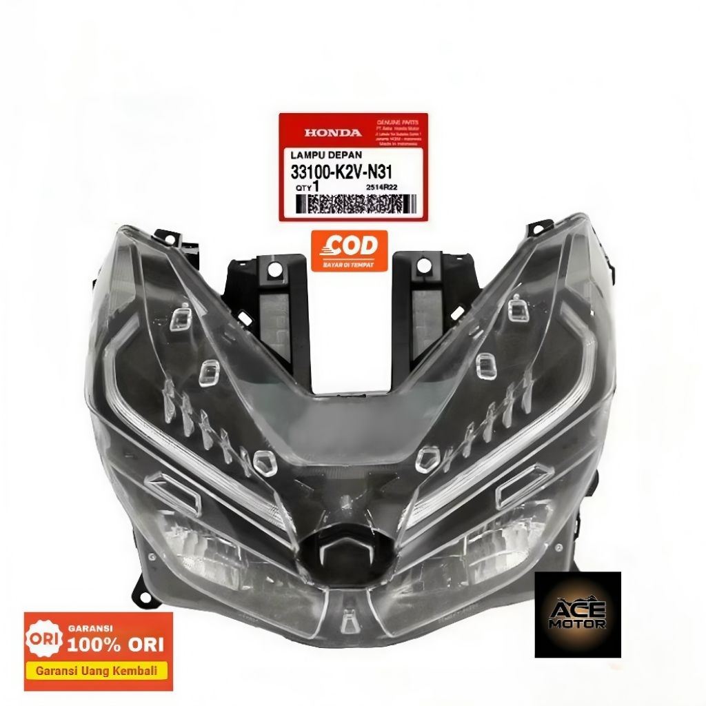 Lampu depan Reflektor Vario 125 K2V(2022-Sekarang)ORIGINAL AHM 33100 K2V N31
