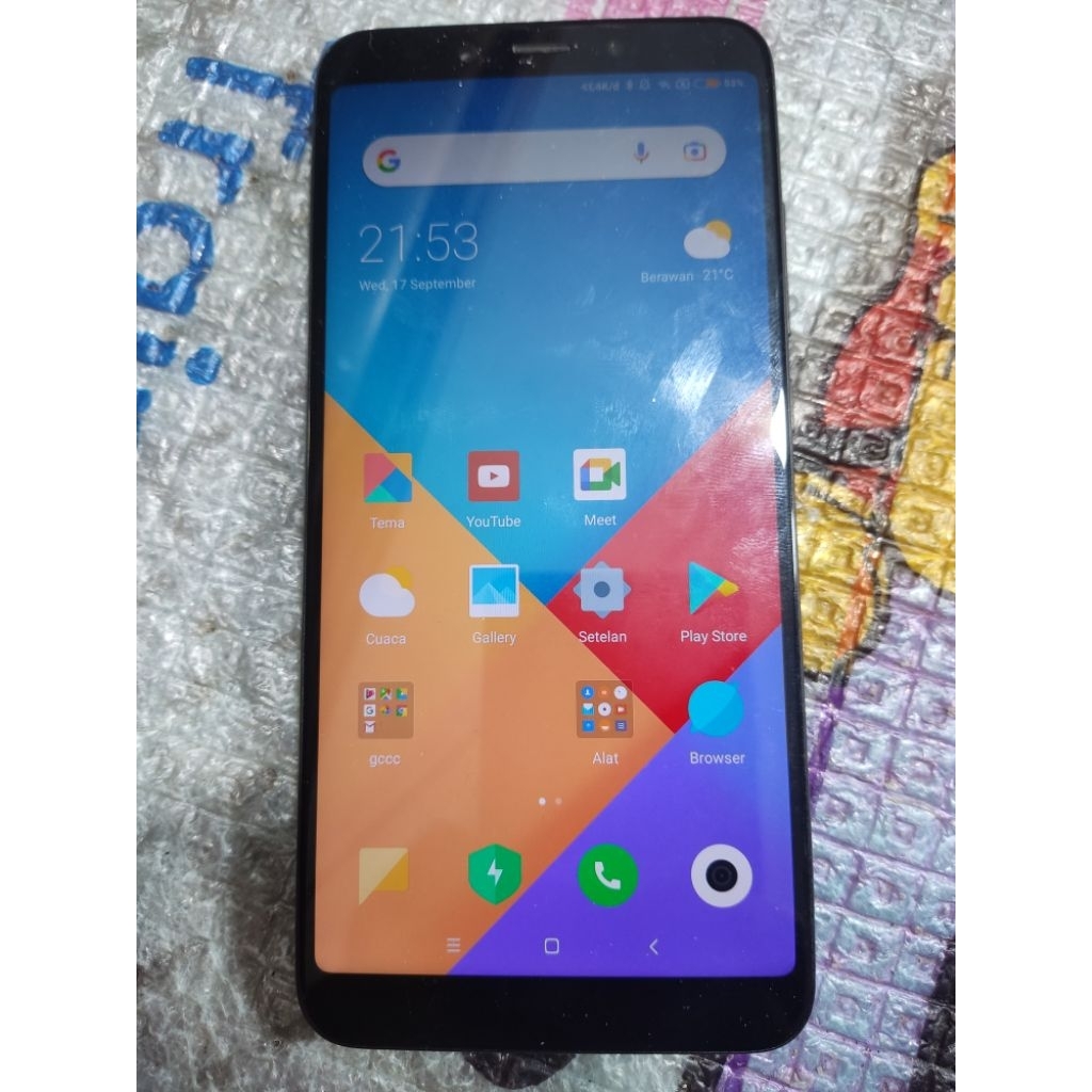 lcd mi 6x/mi a2 big original cabutan tinggal pasang mesin