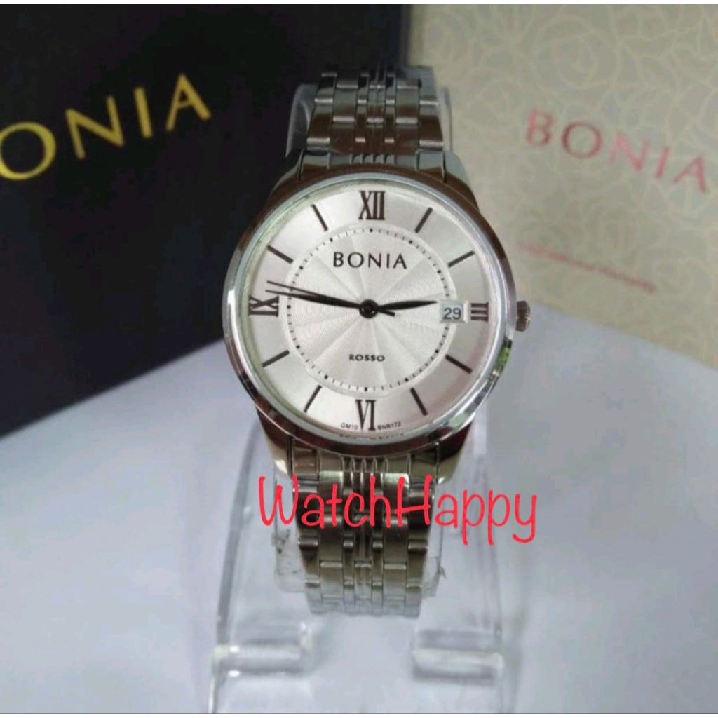 WatchHappy Bonia BNR172-1313 BNR172 BNR 172 Men Silver Quartz ORIGINAL