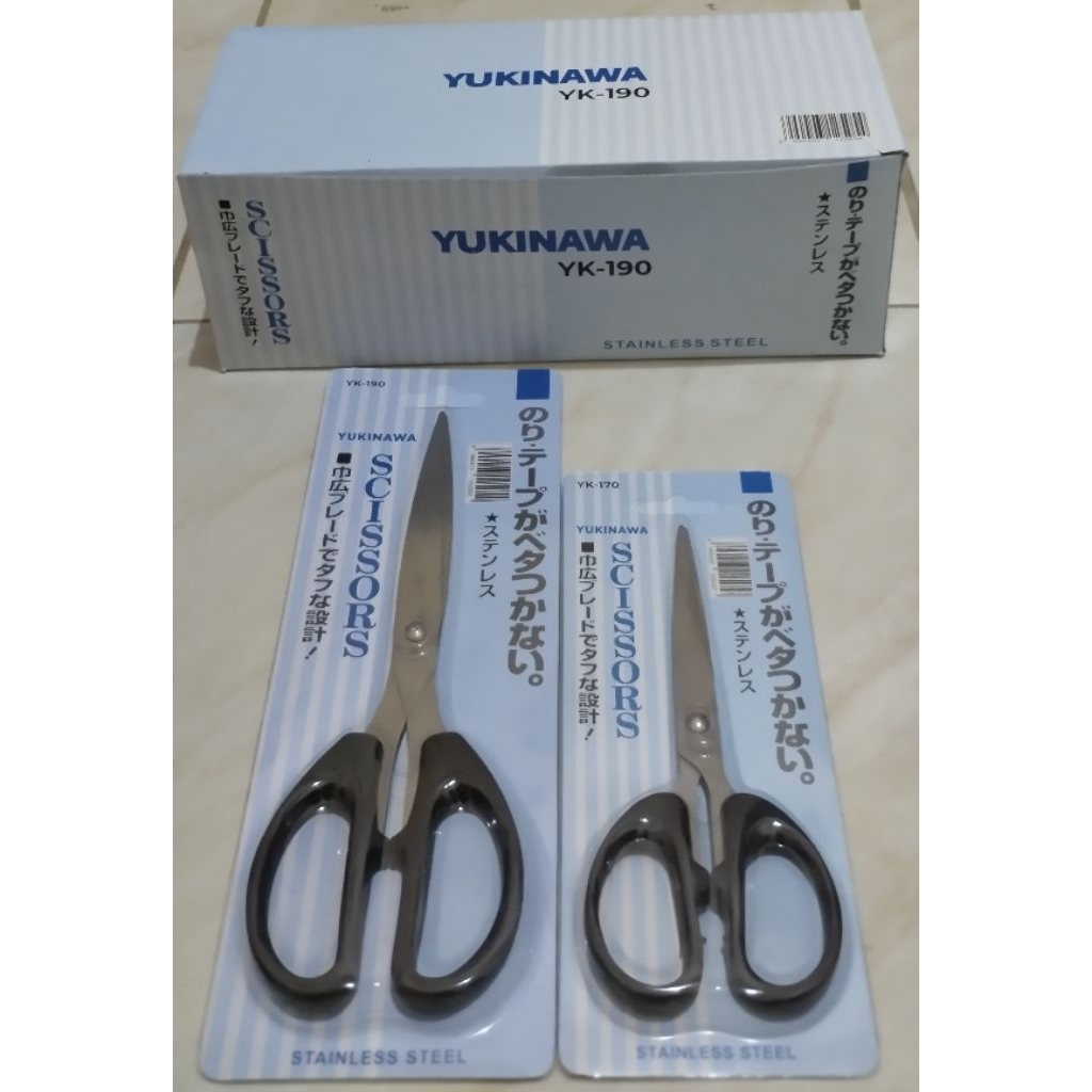 

Gunting kertas|| Scissors || Ukuran M-L Stainless steel tajam merk YUKINAWA