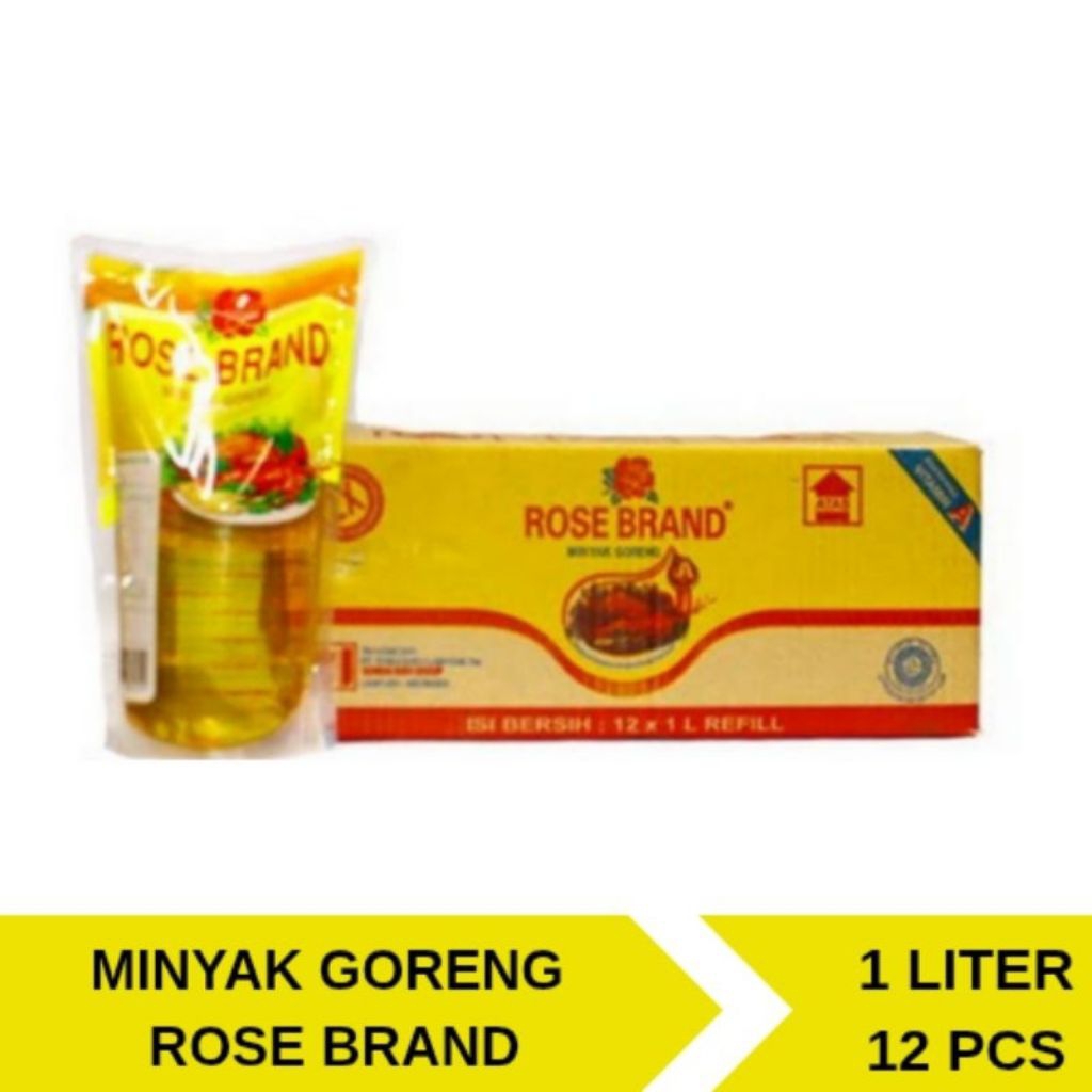 Rose Brand Minyak Goreng Dus 12 x 1 Liter