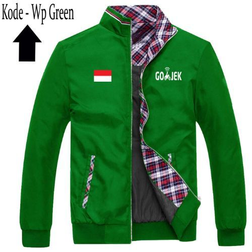 JEKET GOJEK Jeket Bomber Batik Terbaru, Jeket Bomber batik gojek, Jeket Bomber Gojek Lapangan