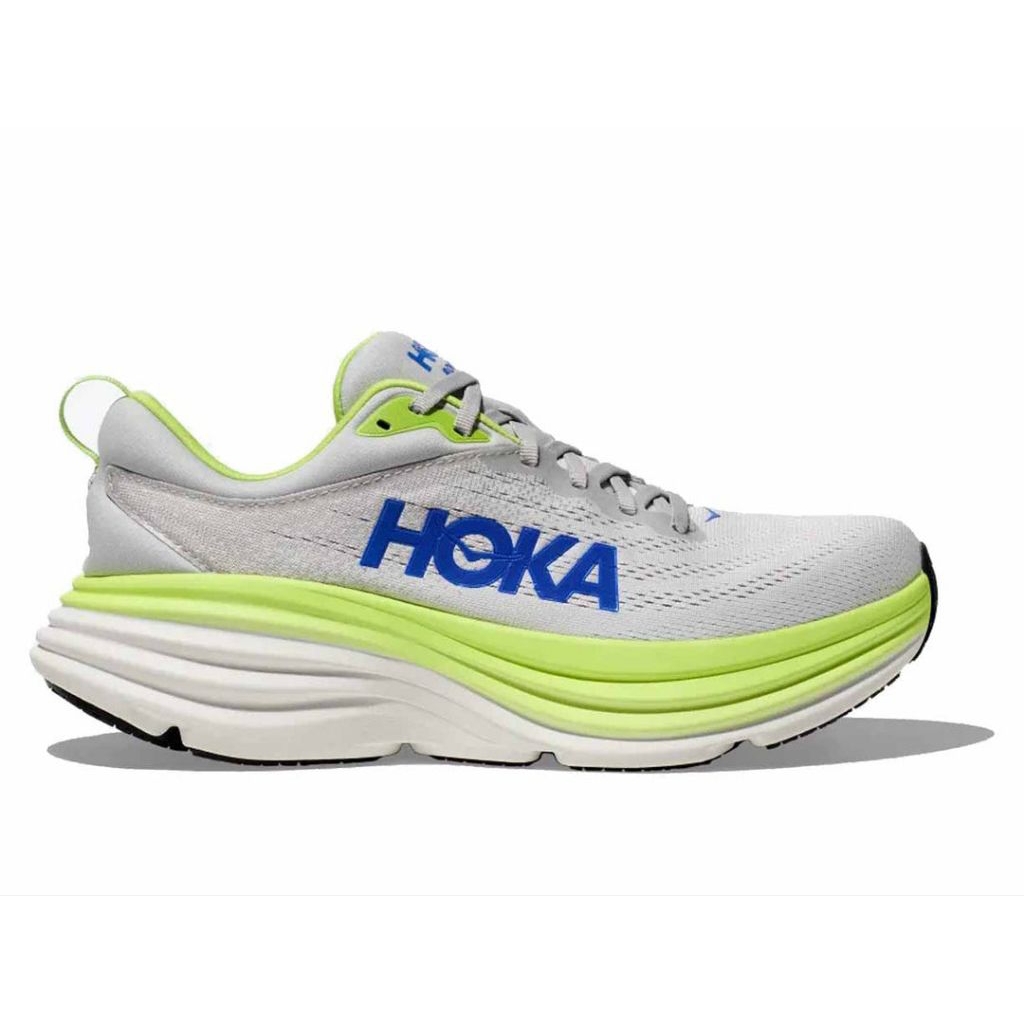 Hoka Bondi 8 Mens Road Running - Stardust / Lettuce