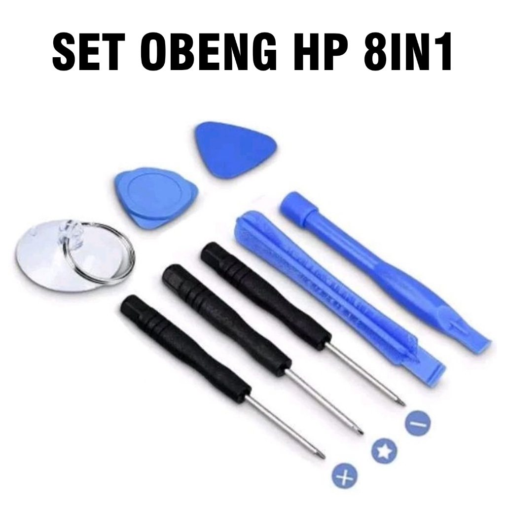 OBENG SERVICE HP 8IN1 / OBENG HP REPARASI PAKET LENGKAP