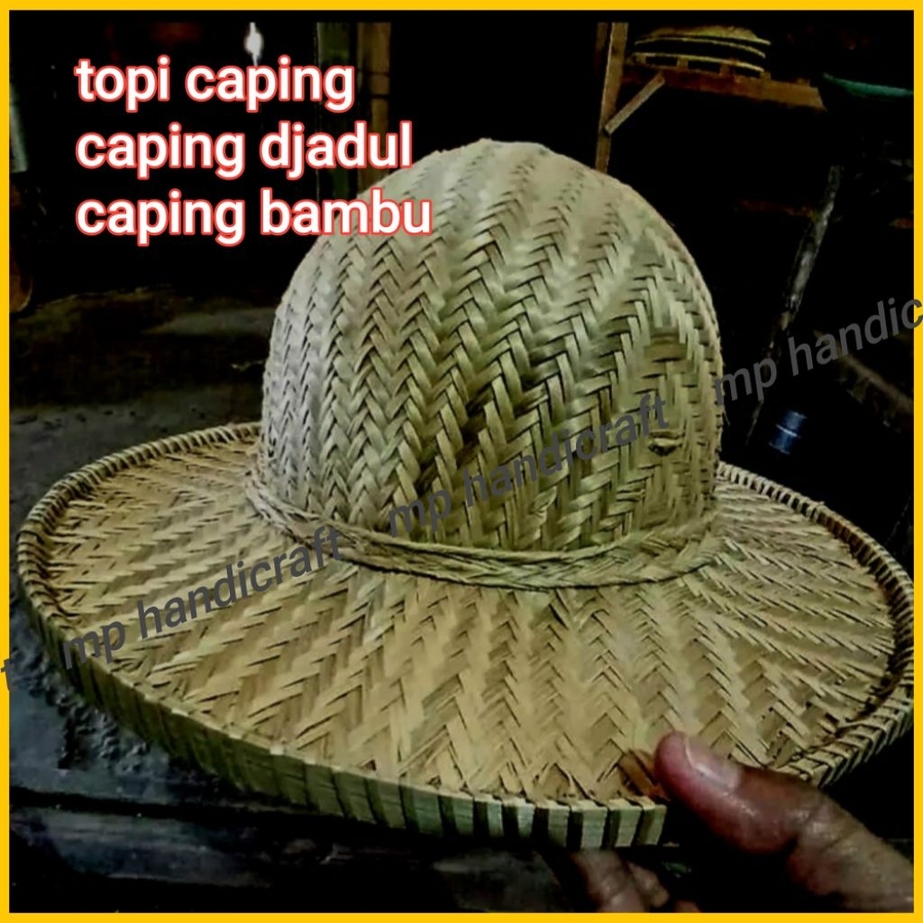capil buyuk/topi anyaman bambu/topi tani/capil topi