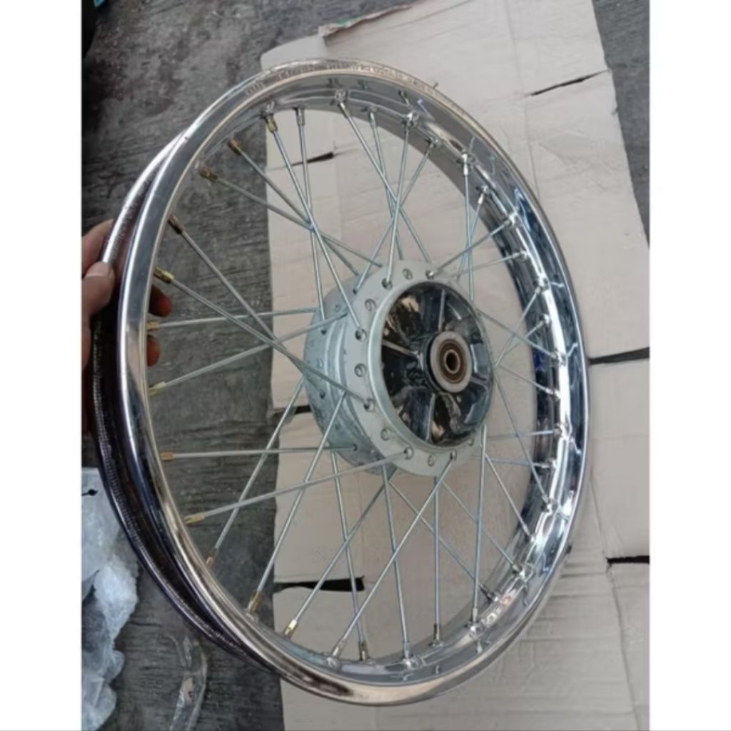 Velg pelek jari-jari roda belakang motor revo absolut, revo lama, blade, karisma, supra fit new, ORI