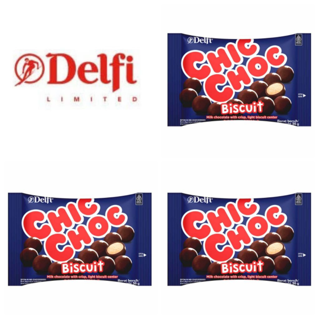 

Delfi Chic Choc Biskuit Cokelat 36 Gr