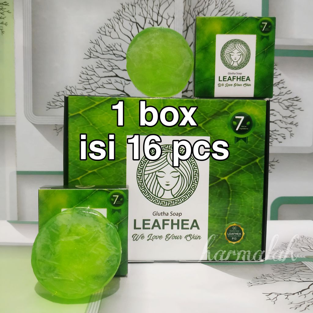 Sabun Herbal Leafhea Original 1 Box Isi 16 Pcs Sabun Wajah