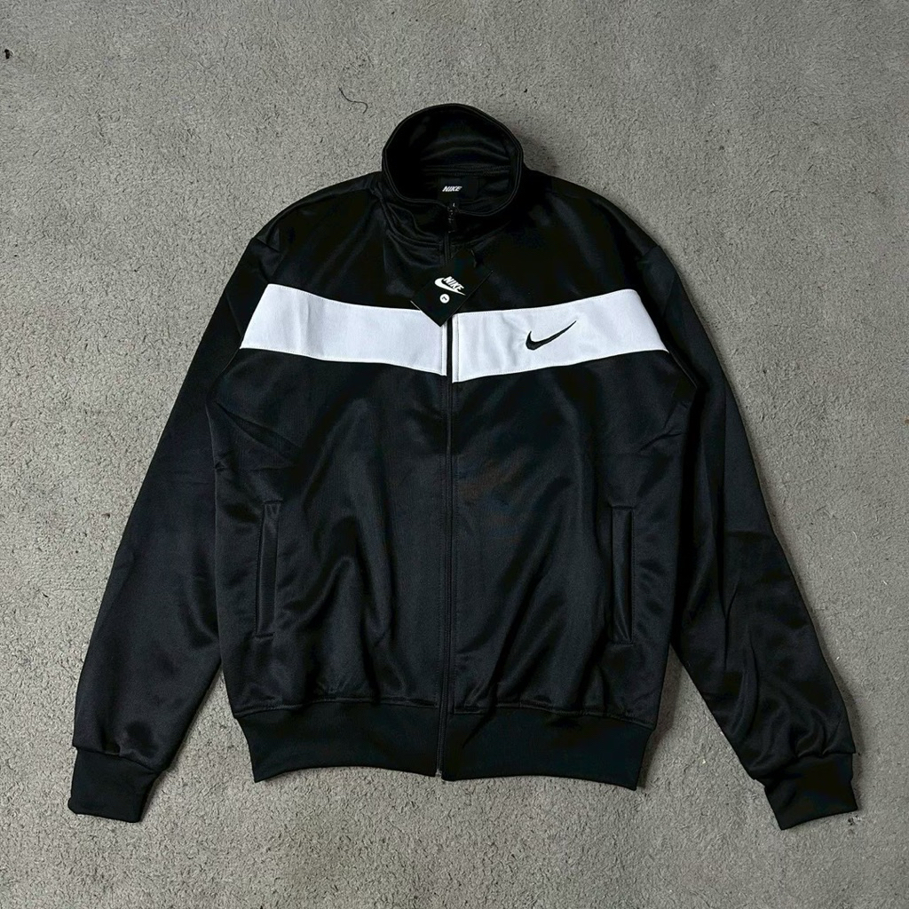 BIG PROMO jaket tracktop pria nike small swosh pull tag wash