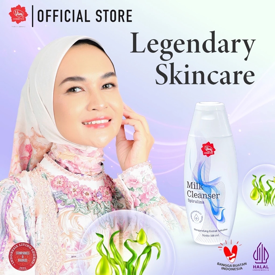 Viva Milk Cleanser Spirulina For Normal Dry Skin