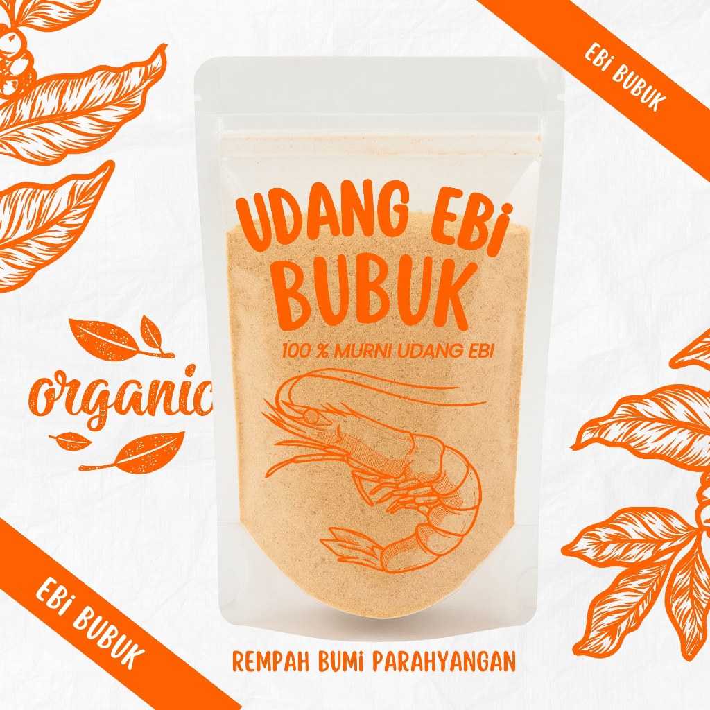 Udang Ebi Bubuk Murni 1 Kg / ebi kering Bubuk / Shrimp Powder Paket Usaha Praktis
