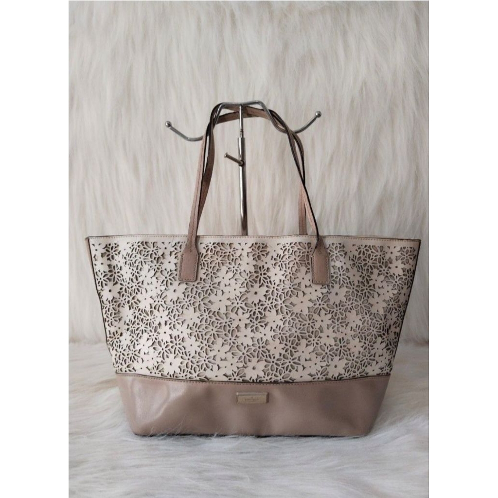 Preloved tas tote Kate Spade full kulit asli