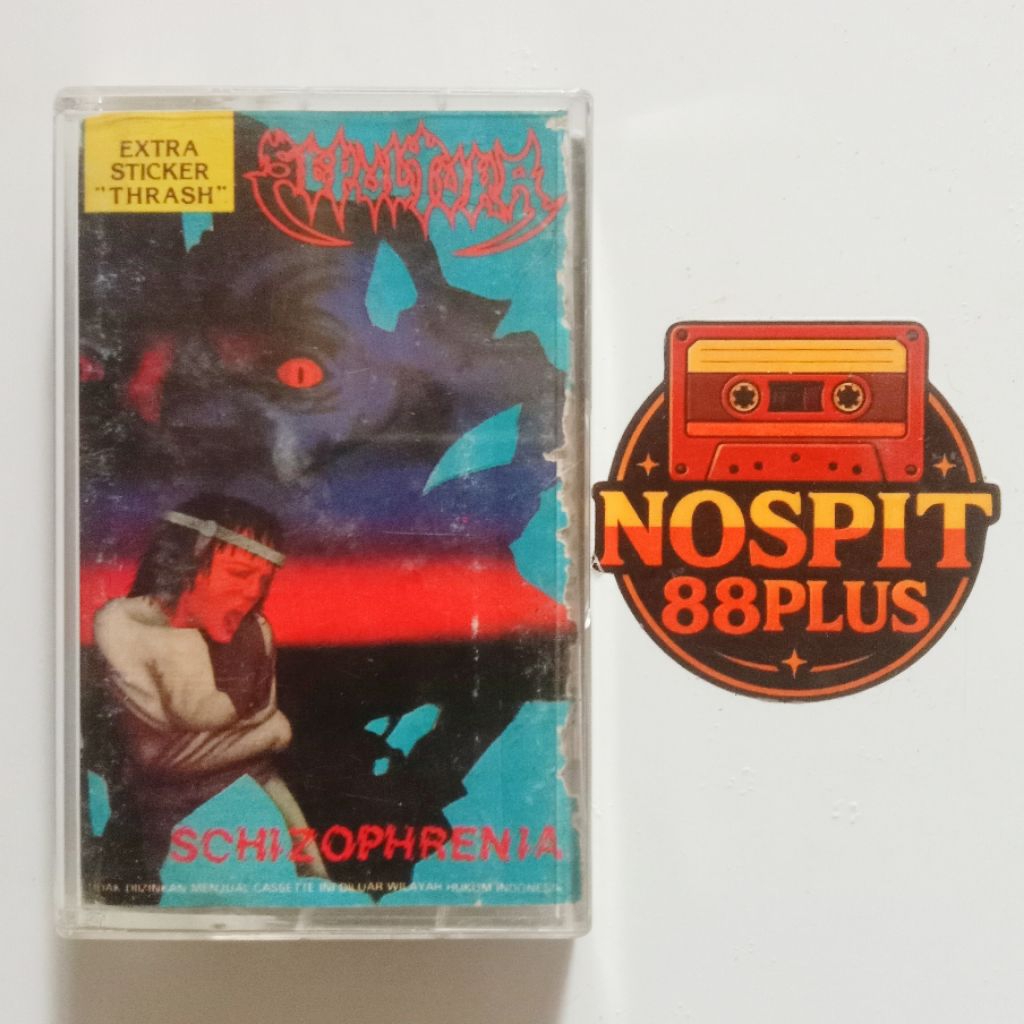 Kaset Pita Sepultura – Schizophrenia (1987 / Reissue 1990-an) | Rilisan Indonesia Resmi Roadrunner /