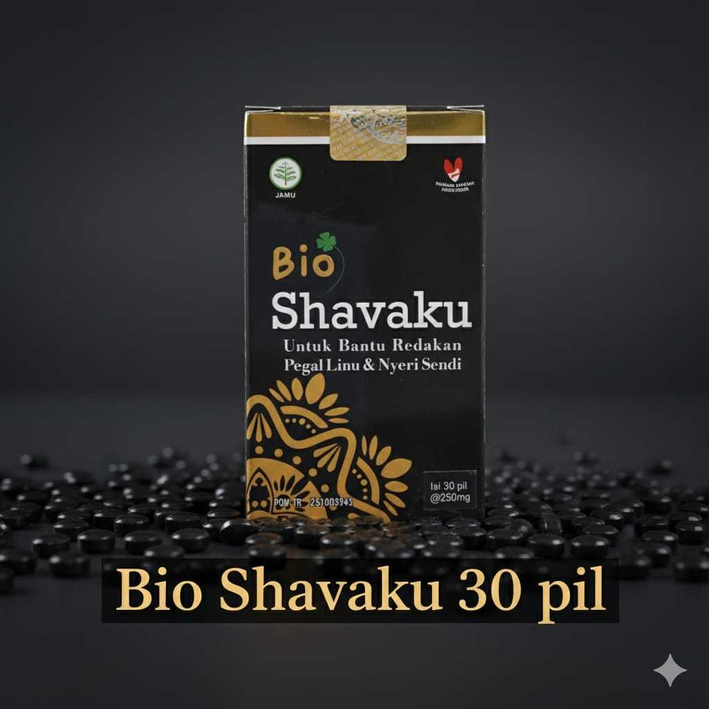 1 botol isi 30 butir Bio shafaku BioShavaku atasi nyeri sendi dan asam urat