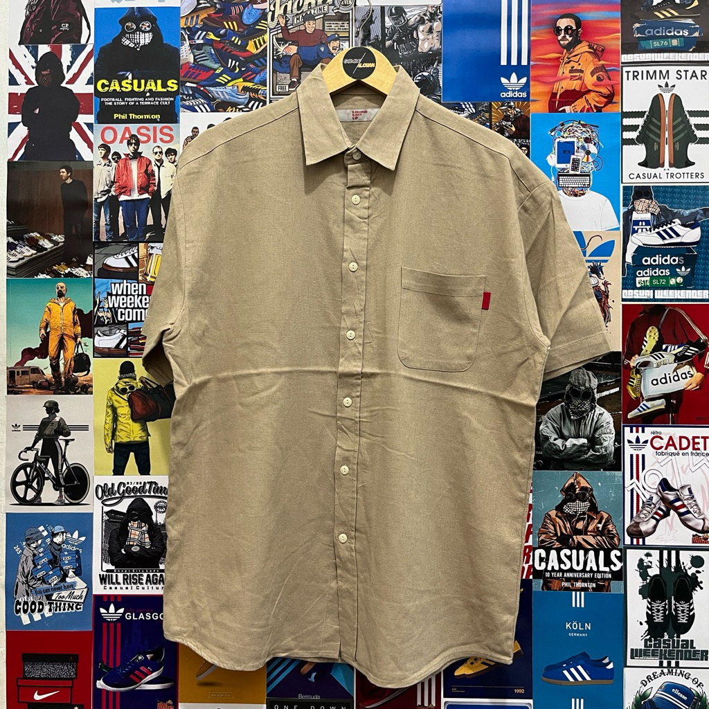 Kemeja / Lengan Pendek / Vintage / Second / 8seconds