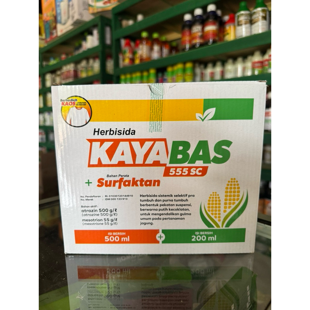 Herbisida kayabas 555 SC 500 ML + Kaos - Herbisida Untuk Jagung Kayabas