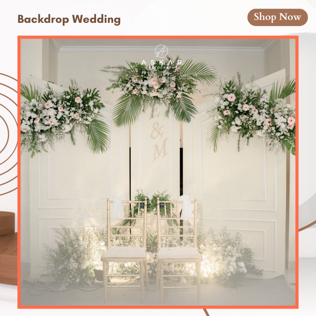 9pcs Papan triplek panel backdrop wedding lamaran second/bekas/tangan kedua