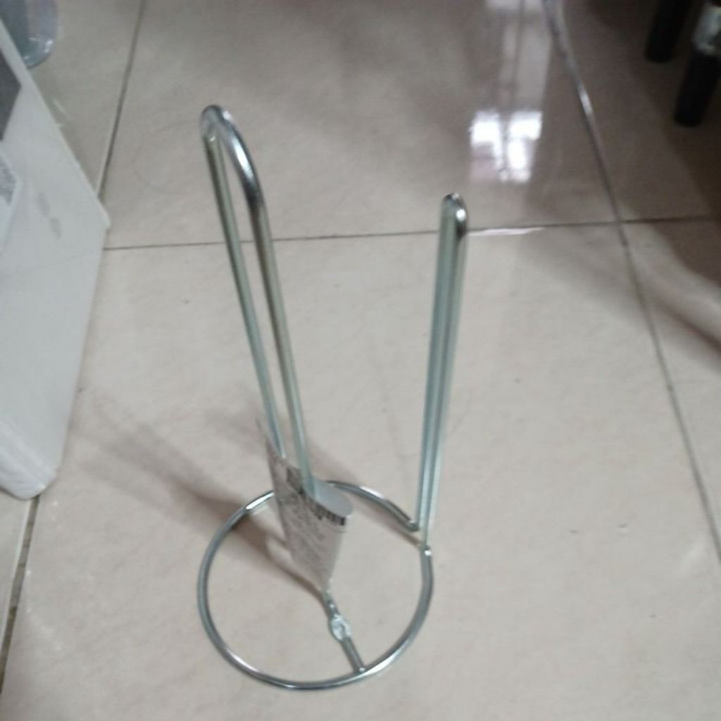 Kitchen Rol tisu dapur 28cm tempat tisu besi dapur baja galvanis