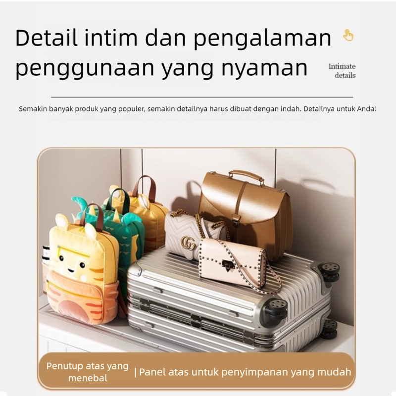 Uddjaya_ Lemari Plastik Ekstra Besar Lemari Baju Dengan Roda Wardrobe Storage Lemari Lipat Plastik