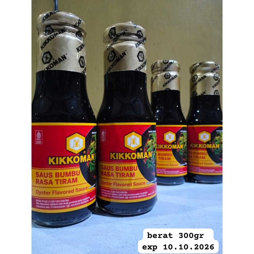 

Kikkoman Saus Tiram Premium Halal - Oyster Sauce 300 gr / Saus Tiram