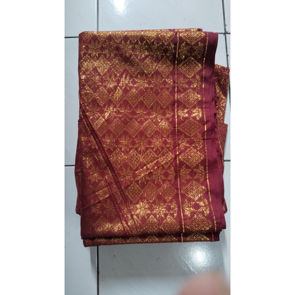 Songket benang Emas Palembang Asli