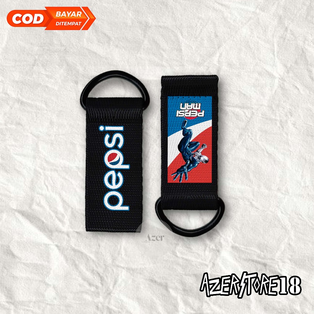 Gantungan kunci motif PEPSI MAN - elegan dan menarik - Keychain art GAME | KC57