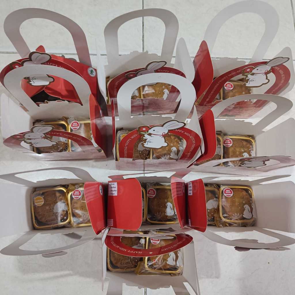 

(HALAL) 2 PCS Mooncake Vegan Vegetarian / Kue Bulan Vegetarian Vegan bisa pilih rasa Free Box kartu ucapan