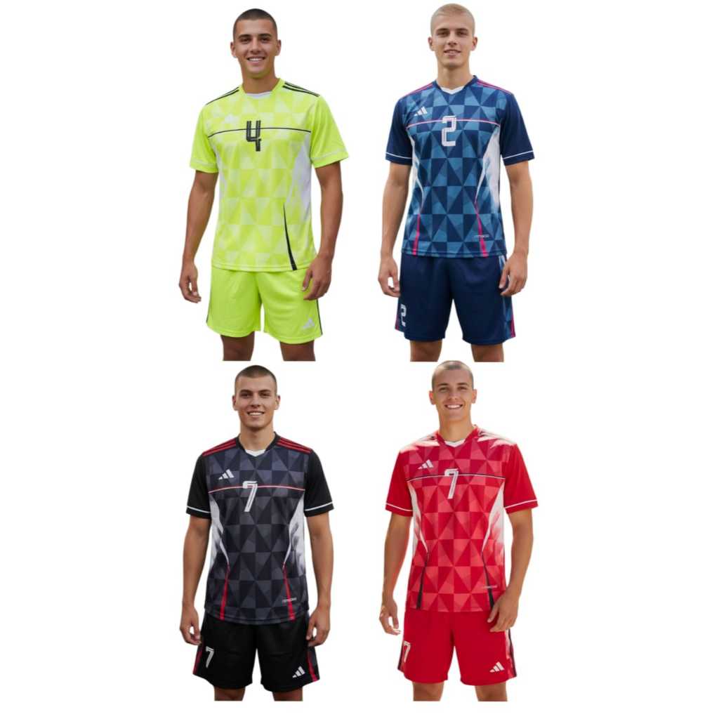 KOSTUM BOLA SET 18, JERSEY BOLA SET, SETELAN SEPAK BOLA, KOSTUM SEPAK BOLA LG01