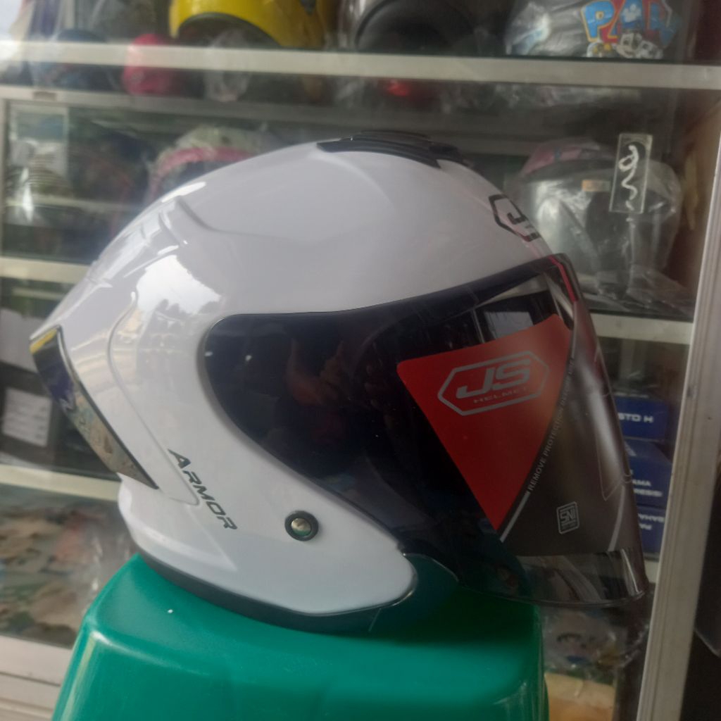helm js armour solid/polos keren murah kuslitas bagus