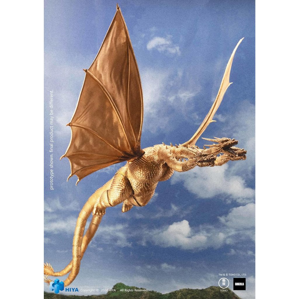 KOMPLIT HIYA TOYS GODZILLA VS. KING GHIDORAH KODE 488