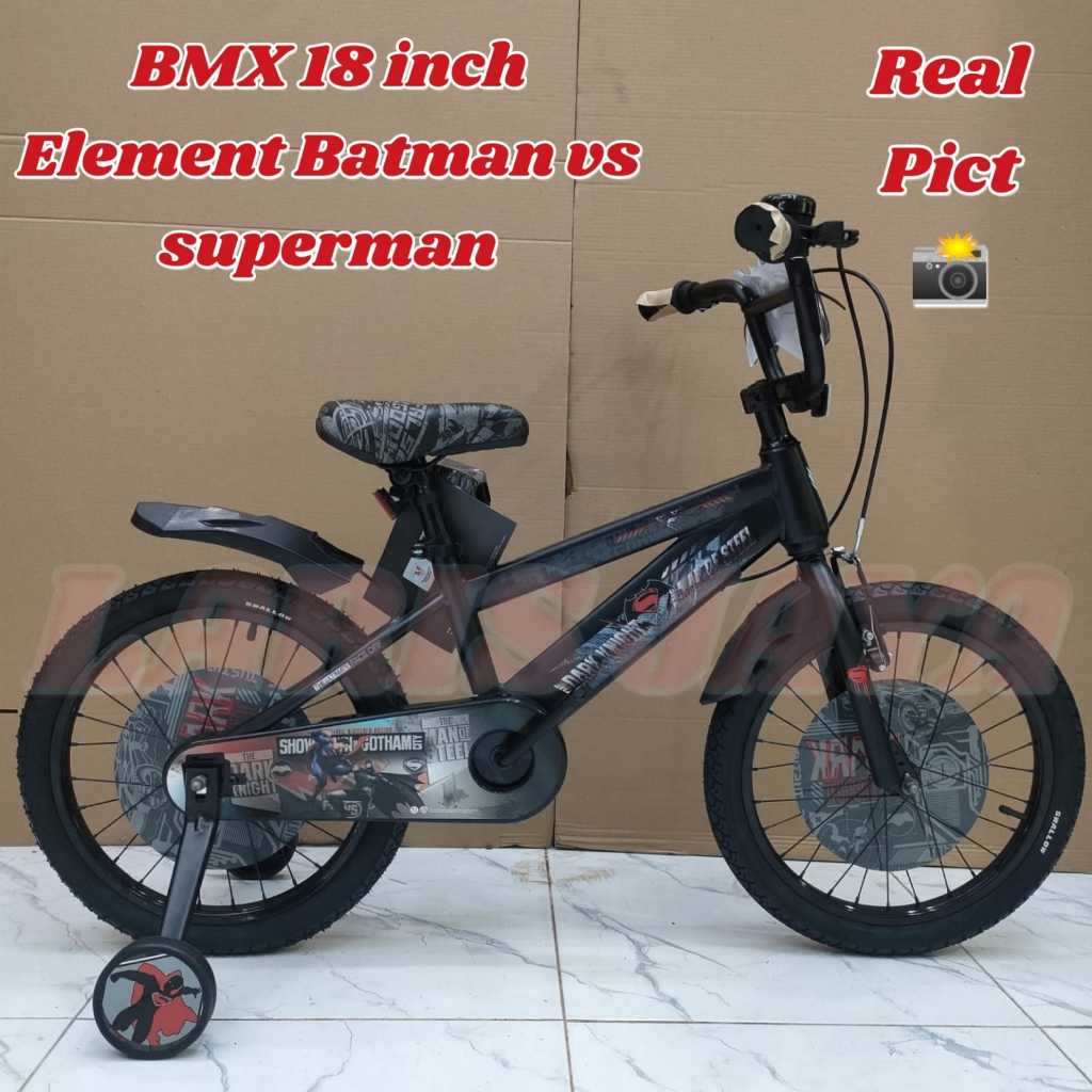 Sepeda Anak Laki Laki Bmx 18 Inch Element Batman VS Superman BY ELEMENT TERBARU