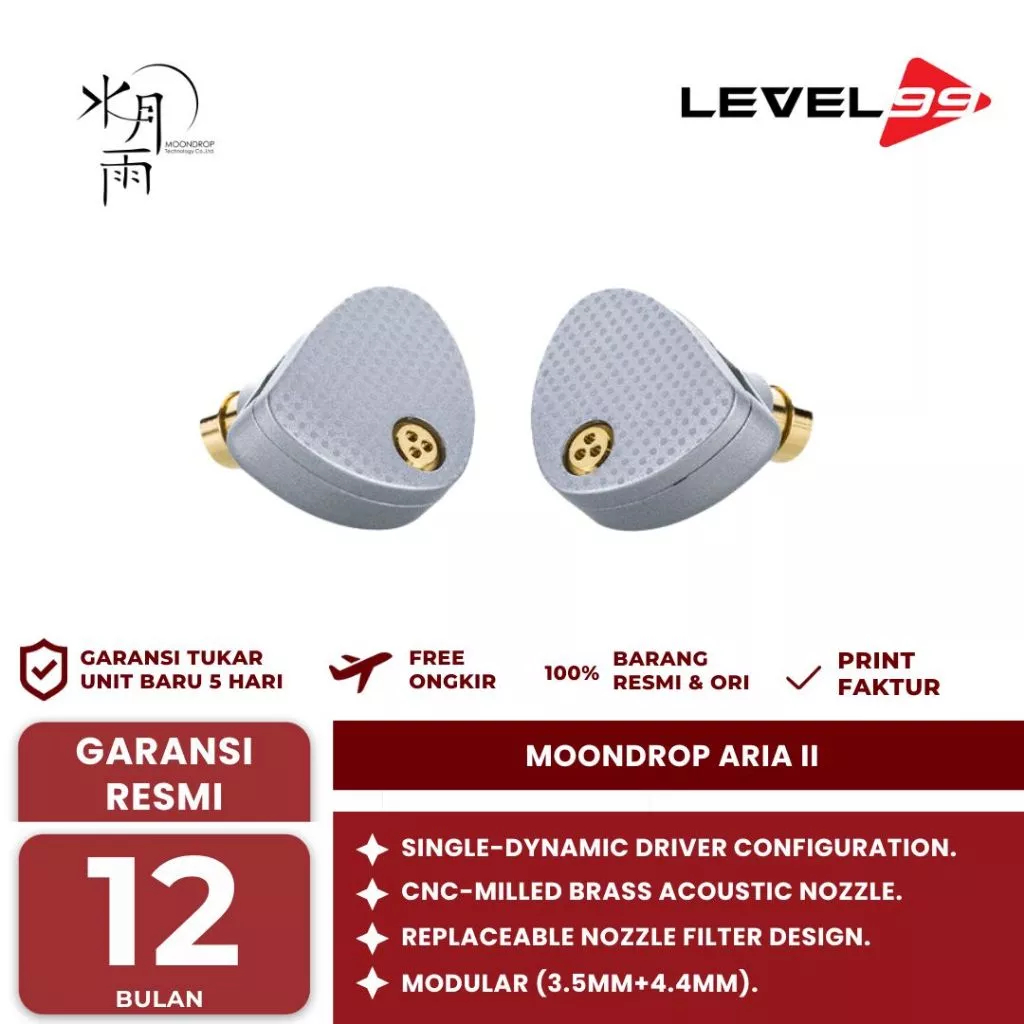 MOONDROP ARIA II / ARIA 2 CERAMIC DIAPHRAGM IN EAR MONITOR EARPHONE