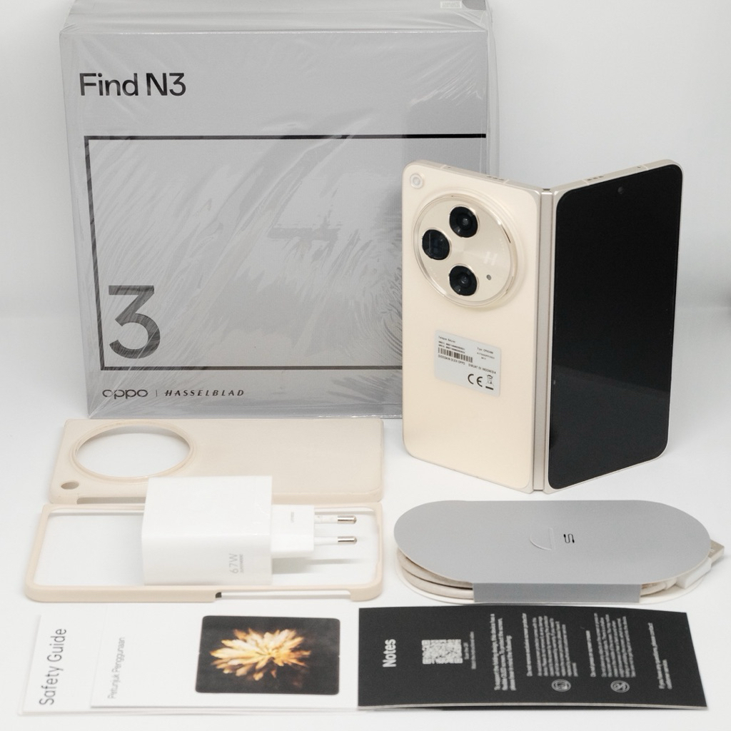 OPPO Find N3 Fold 5G 16/512GB Gold Like New Fullset Garansi Resmi Indonesia Second Preloved