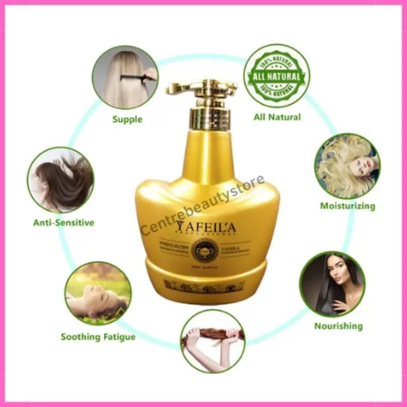 Masker Keratin Treatment Yafeila Super Lembut Kemasan Sachet 20 ML Masker Keratin Yafeila Untuk Ramb