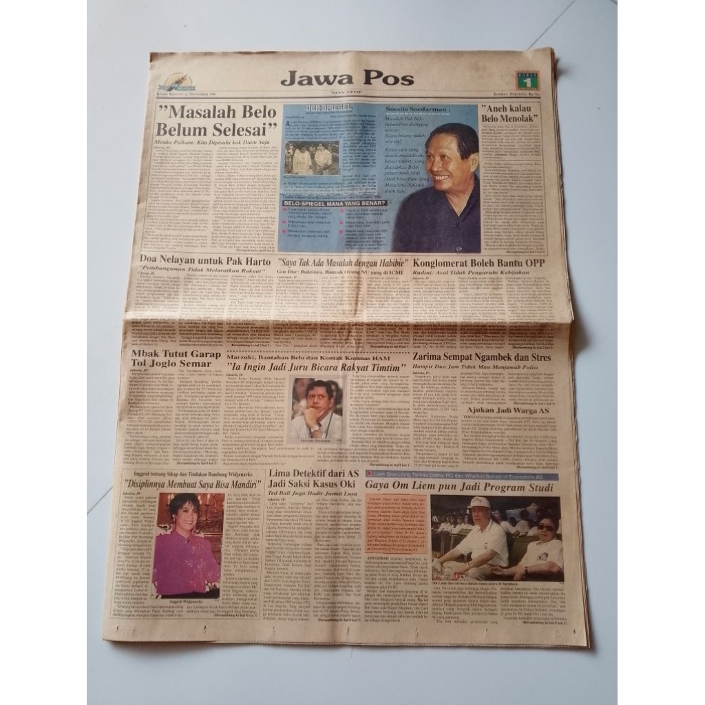 Koran Jawa Pos 21 November 1996
