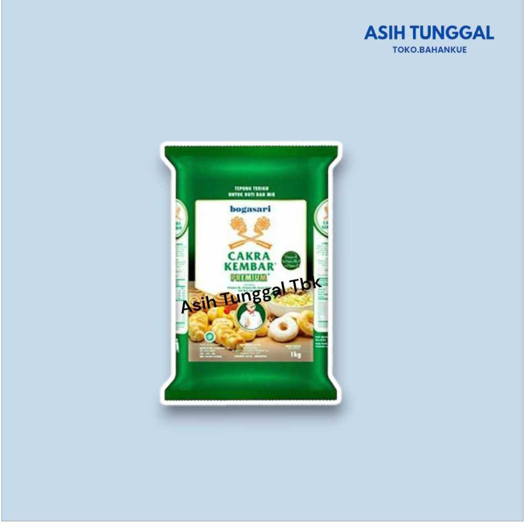 

Terigu Cakra Kembar Premium 1 Kg - Cocok di gunakan Untuk Bahan Kue