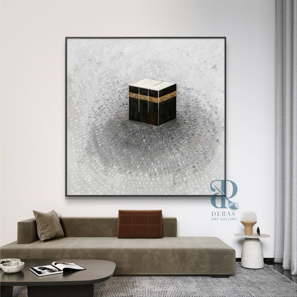 Lukisan kabah kanvas minimalis abstrak tekstur aethetic