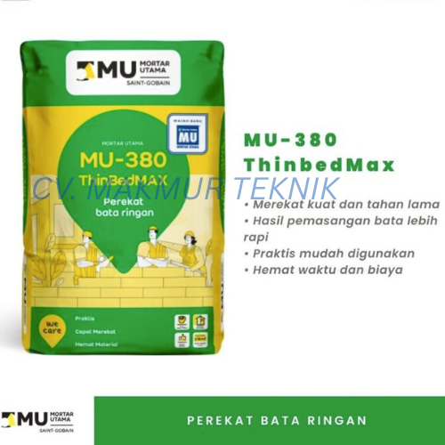 MU380 - Montar Utama MU 380 Perekat Bata Ringan