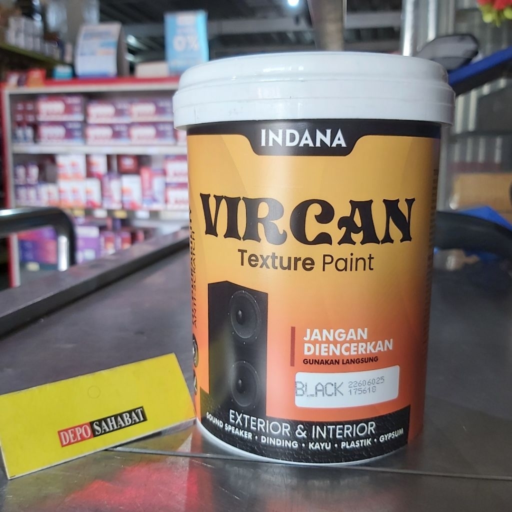 Cat Texture Vircan Black 1 Kg | Vircan Texture Paint BLACK 1Kg | Vircan Texture Paint 1Kg | Cat Soun